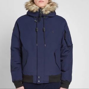 Polo RL navy down-feather jacket NWT.